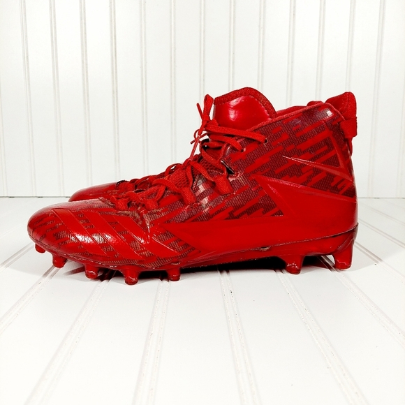 Adidas Freak Red Slip On Lace Up Football Cleats A127 - Picture 1 of 13